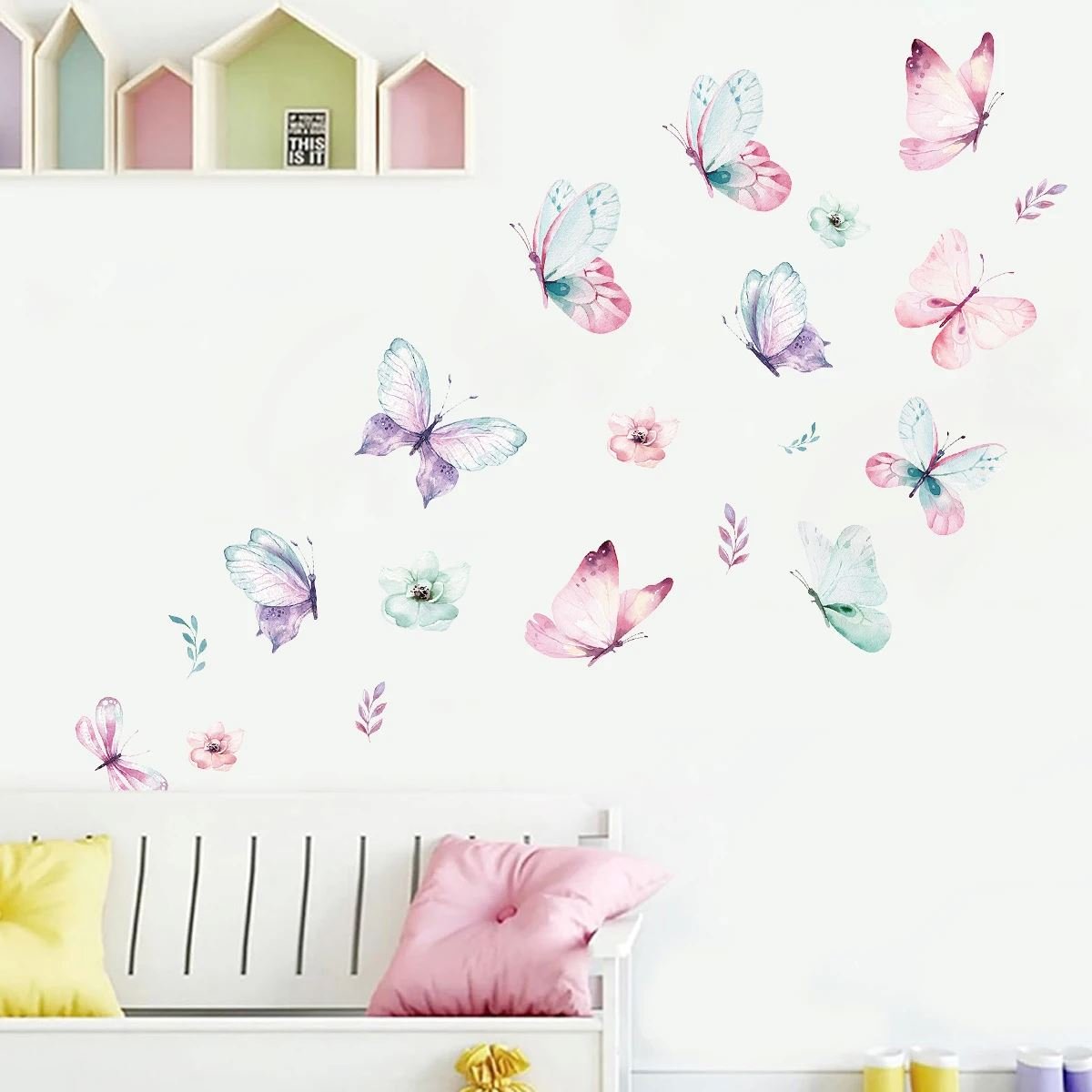 Décoration Murale - ButterfliesSticker™ - Vert - Baby lovy