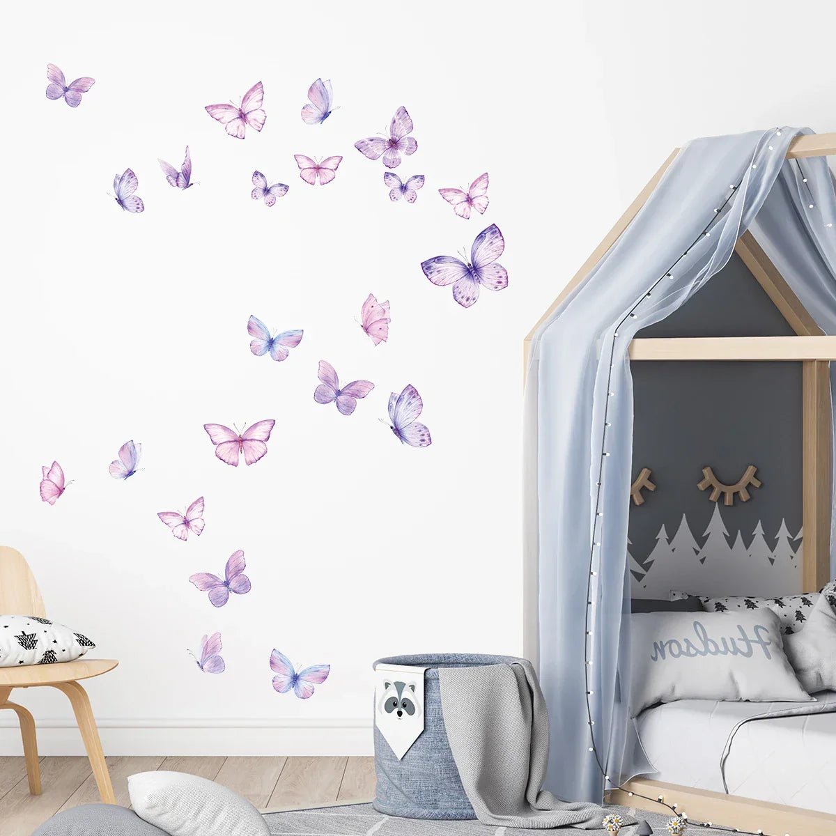 Décoration Murale - ButterfliesSticker™ - Violet - Baby lovy