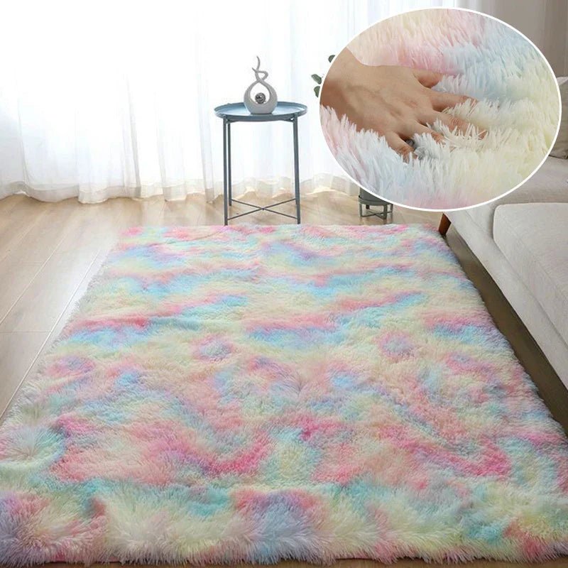 Tapis en Fourrure - HairyRugs™ - Arc - en - ciel - Baby lovy