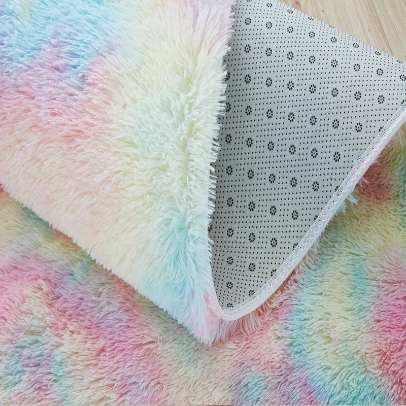 Tapis en Fourrure - HairyRugs™ - Arc - en - ciel - Baby lovy